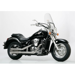 Falcon Uitlaatsysteem Double Groove (met kat) | Zilver | Kawasaki VN900