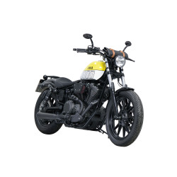 Falcon Uitlaat Double Groove | Zwart | Yamaha XV950(+R)