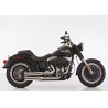 Falcon Uitlaatsysteem Double Groove | Zilver | Harley Davidson Softail