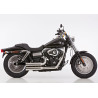 Falcon Uitlaatsysteem Double Groove (met kat) | Zilver | Harley Davidson Dyna