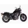 Falcon Uitlaat Double Groove | Zwart | Honda CMX500 Rebel