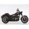 Falcon Uitlaatsysteem Double Groove | Zwart | Harley Davidson Softail