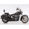 Falcon Uitlaatsysteem Double Groove | Zwart | Harley Davidson Softail
