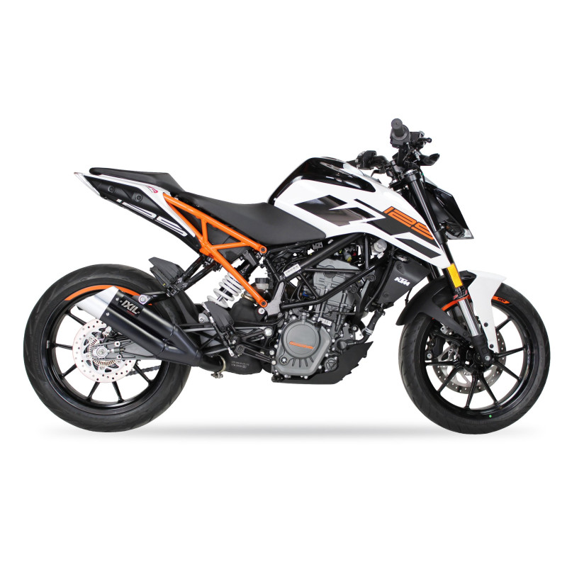 IXIL Uitlaat Dual Hyperlow XL L3XB | Zwart | KTM 125/390 Duke & RC