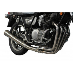 Delkevic Exhaust System 4-1 Classic Megaphone | Silver | Kawasaki Z500