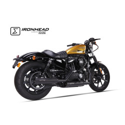 IXIL Uitlaat Ironhead Round HC1-3B | Zwart | Harley Davidson XL1200 Sporster & XL883 Sportster