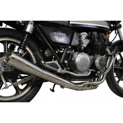 Delkevic Uitlaatsysteem 4-1 Classic Megaphone | Zilver | Kawasaki Z500