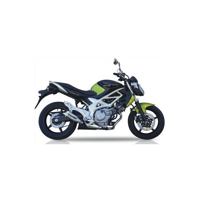 IXIL Uitlaat Dual Hyperlow L2X | Zilver | Suzuki SFV650 Gladius
