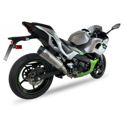 IXIL Uitlaat Hexoval Xtrem EVO SOVE | Zilver | Kawasaki Ninja 400/500 & Z400/Z500