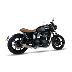IXIL Uitlaat links Ironhead Conical OVC11SS | Zilver | Triumph Speed Twin 1200 & Thruxton 1200/R/RS