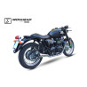 IXIL Uitlaat links Ironhead Conical OVC11SS | Zilver | Triumph Bonneville 865 T100