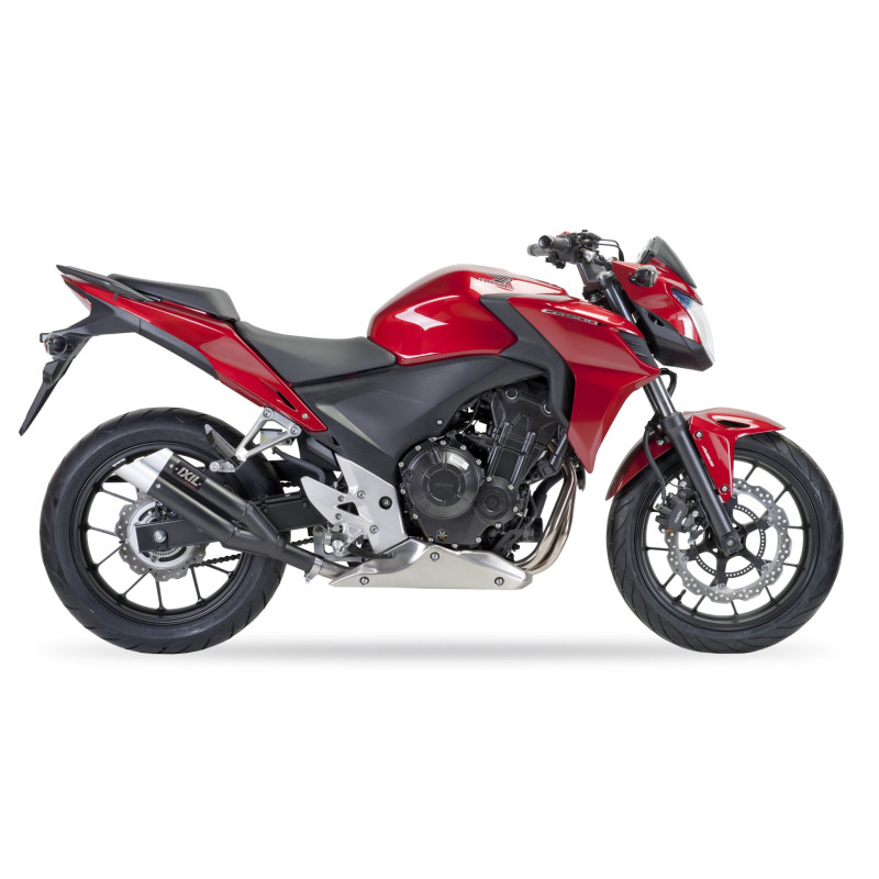 IXIL Uitlaat Dual Hyperlow XL L3XB | Zwart | Honda CB500F/CB500X/CBR500R