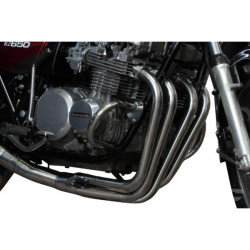 Delkevic Exhaust System 4-1 Classic Megaphone | Silver | Kawasaki 650 Z650
