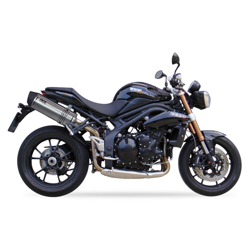 IXIL Uitlaat rechts Hexoval Xtrem EVO SOVE | Zilver | Triumph Speed Triple 1050