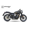 IXIL Uitlaat links Ironhead Conical OVC11SS | Zilver | Triumph Street Cup/Street Twin 900