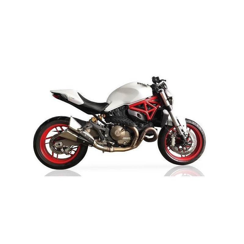 IXIL Uitlaat Double Slashed Cone Xtrem X55SP | Zilver | Ducati 821 Monster