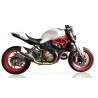 IXIL Uitlaat Double Slashed Cone Xtrem X55SP | Zilver | Ducati 821 Monster