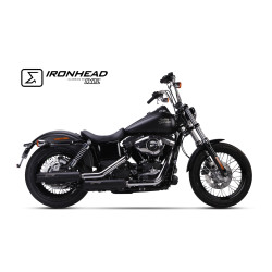 IXIL Uitlaat Ironhead Round HC1-3B | Zwart | Harley Davidson Dyna Street Bob
