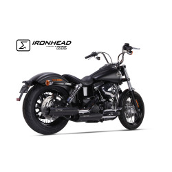 IXIL Uitlaat Ironhead Round HC1-3B | Zwart | Harley Davidson Dyna Street Bob