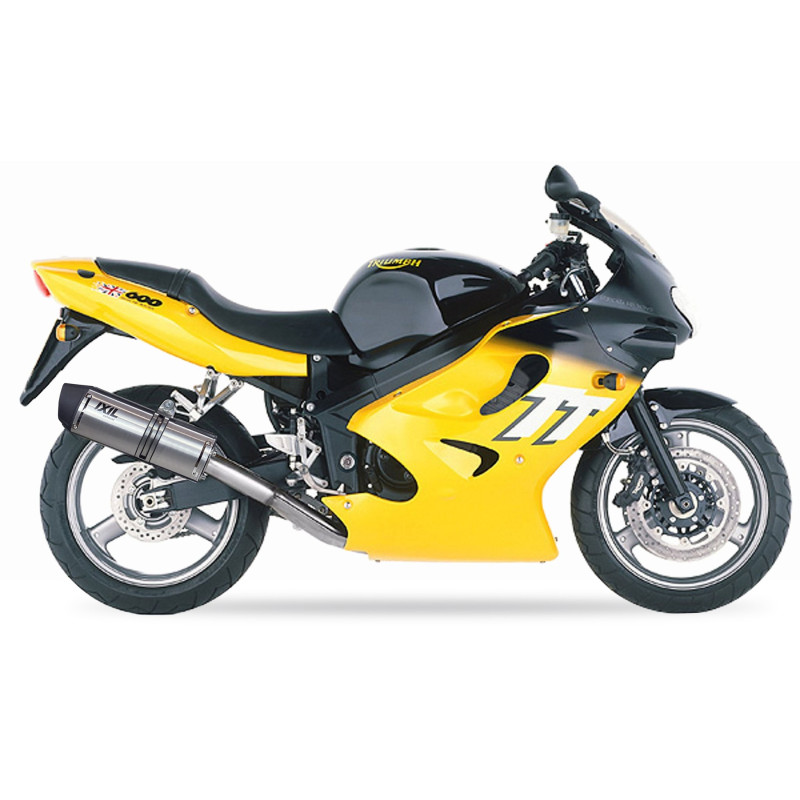 IXIL Uitlaat Hexoval Xtrem SOVE | Zilver | Triumph Daytona 600/650