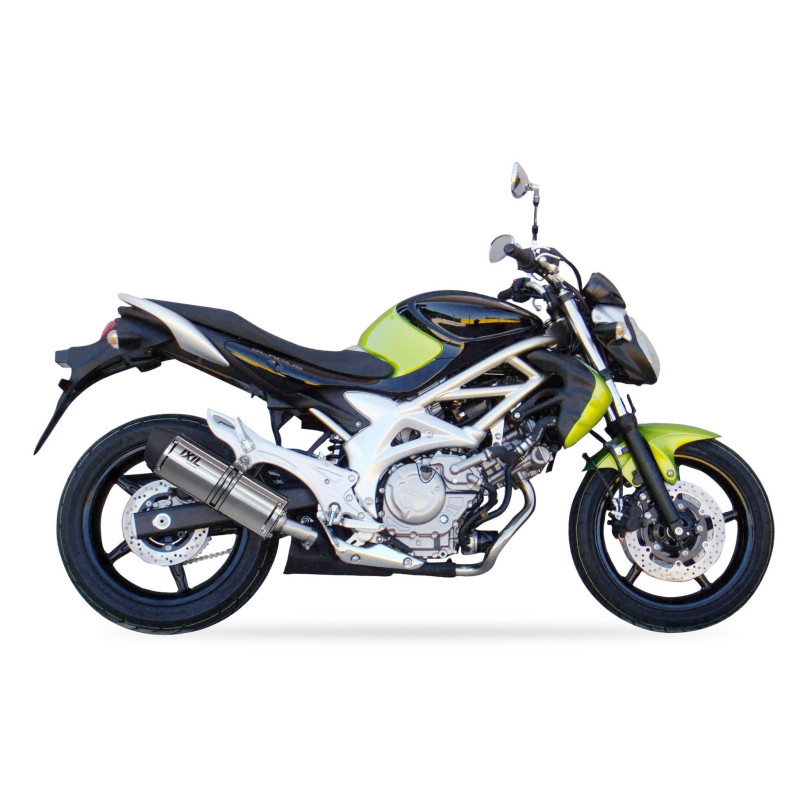 IXIL Uitlaat Hexoval Xtrem EVO SOVE | Zilver | Suzuki SFV650 Gladius