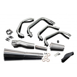 Delkevic Exhaust System 4-1 Classic Megaphone | Silver | Kawasaki Z750