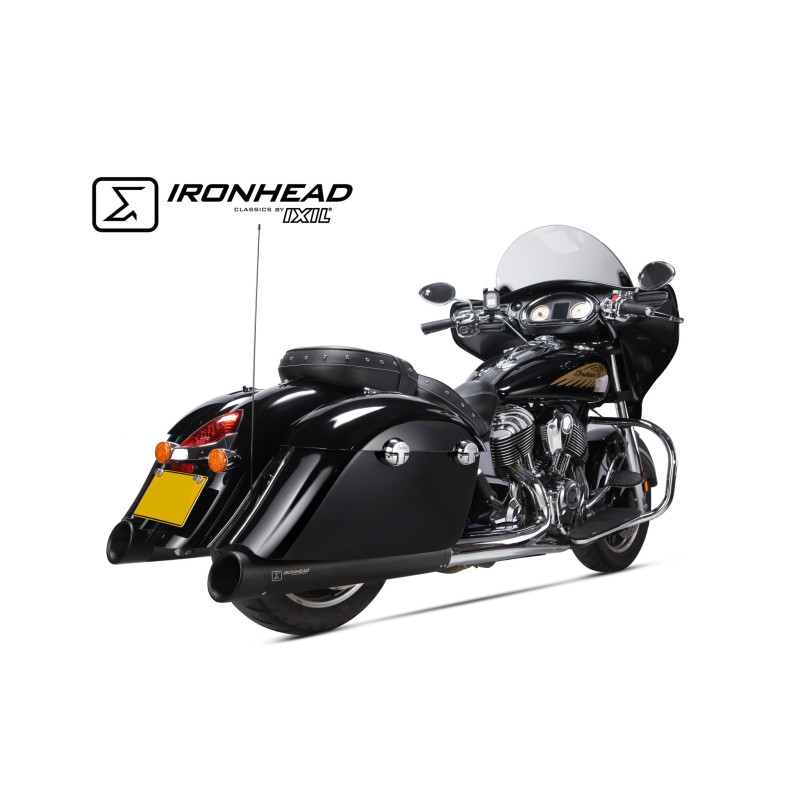 IXIL Uitlaat rechts Ironhead Round HC2-1B | Zwart