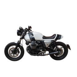 IXIL Uitlaat links Ironhead Conical OVC11SB | Zwart | Moto Guzzi 744 V7 II