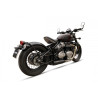 IXIL Uitlaat links Ironhead Round HC1-3SB | Zilver | Triumph Bonneville 1200 Bobber & Speedmaster 1200