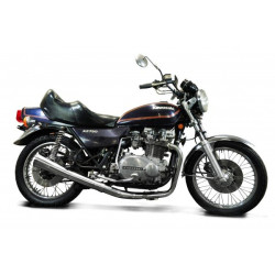 Delkevic Uitlaatsysteem 4-1 Classic Megaphone | Zilver | Kawasaki Z750B