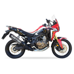 IXIL Uitlaat Hexoval Xtrem EVO SOVE | Zilver | Honda CRF1000L Africa Twin