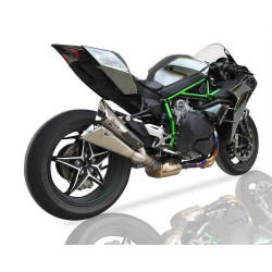 IXIL Uitlaat Double Slashed Cone Xtrem X55SP | Zilver | Kawasaki Ninja 1000 H2