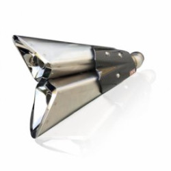 IXIL Uitlaat Double Slashed Cone Xtrem X55SP | Zilver | Kawasaki Ninja 1000 H2