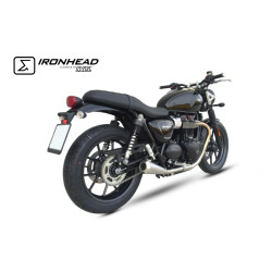 IXIL Uitlaat rechts Ironhead Conical OVC11SS | Zilver | Triumph Street Cup/Street Twin 900