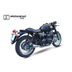 IXIL Uitlaat rechts Ironhead Conical OVC11SS | Zilver | Triumph Bonneville 865 T100