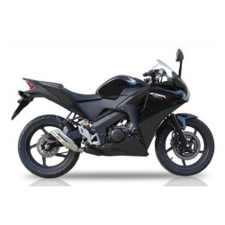 IXIL Uitlaat Dual Hyperlow L2X | Zilver | Honda CBR125R