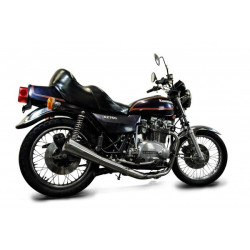 Delkevic Uitlaatsysteem 4-1 Classic Megaphone | Zilver | Kawasaki Z750B