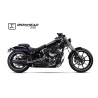 IXIL Uitlaat Ironhead Round HC1-3B | Zwart | Harley Davidson Softail Breakout