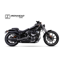 IXIL Uitlaat Ironhead Round HC1-3B | Zwart | Harley Davidson Softail Breakout