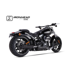 IXIL Uitlaat Ironhead Round HC1-3B | Zwart | Harley Davidson Softail Breakout