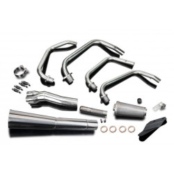 Delkevic Exhaust System 4-1 Classic Megaphone | Silver | Kawasaki Z750