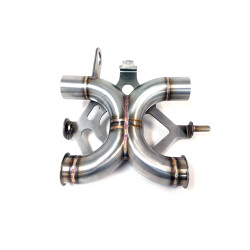 IXRace Tussenpijp Dekat | Zilver | Triumph Bonneville/Speed/Speedmaster/Street/Thruxton