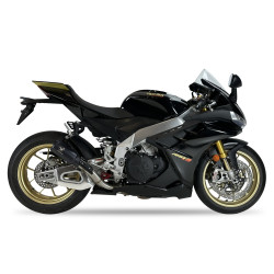 IXRace Uitlaat MK2 Series | Zwart | Aprilia RSV4 1100 (Factory/RR) & Tuono V4 1100 Factory/RR