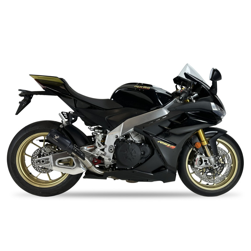 IXRace Uitlaat MK2 Series | Zwart | Aprilia RSV4 1100 (Factory/RR) & Tuono V4 1100 Factory/RR