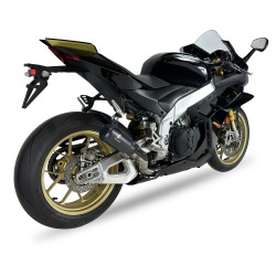 IXRace Uitlaat MK2 Series | Zwart | Aprilia RSV4 1100 (Factory/RR) & Tuono V4 1100 Factory/RR
