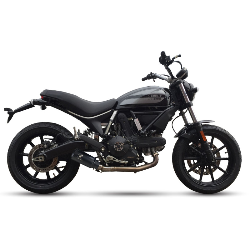 IXRace Uitlaat MK2 Series | Zwart | Ducati 400 Scrambler