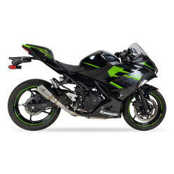 IXRace Uitlaat MK2 Series | Zilver | Kawasaki Ninja 400/500 & Ninja 7 450 Hybrid & Z400/Z500 & Z7 450 Hybrid