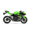 IXRace Uitlaat MK2 Series | Zilver | Kawasaki Ninja 400/500 & Ninja 7 450 Hybrid & Z400/Z500 & Z7 450 Hybrid