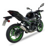 IXRace Uitlaat MK2 Series | Zilver | Kawasaki Ninja 400/500 & Ninja 7 450 Hybrid & Z400/Z500 & Z7 450 Hybrid