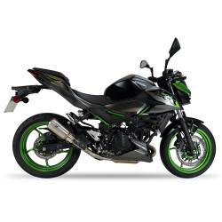 IXRace Uitlaat MK2 Series | Zilver | Kawasaki Ninja 400/500 & Ninja 7 450 Hybrid & Z400/Z500 & Z7 450 Hybrid